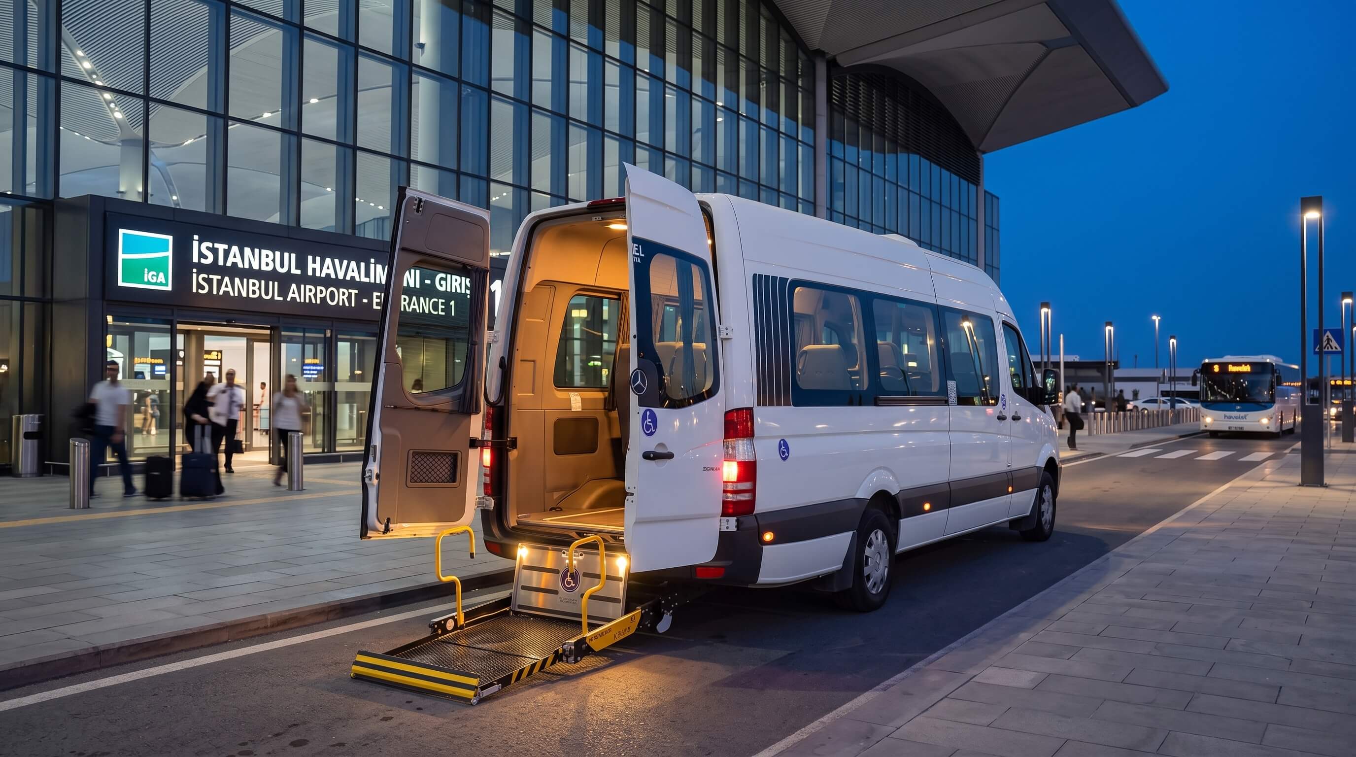 Havalimanı VIP engelli araç karşılama ve lift hizmeti