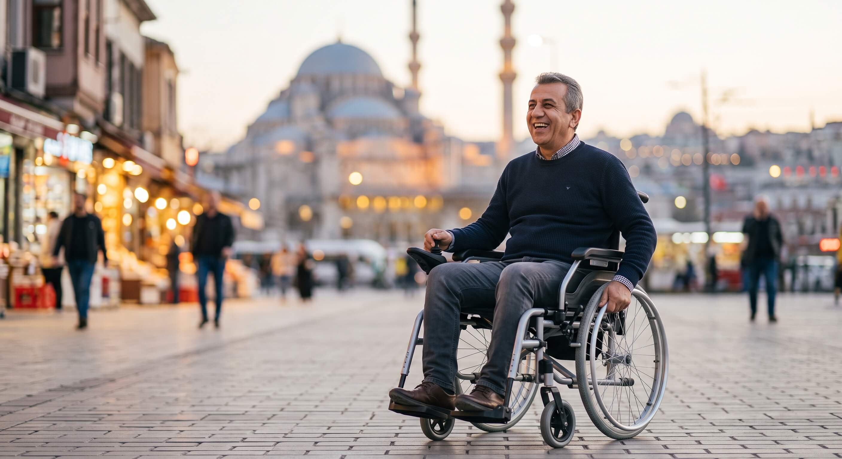 Geniş iç hacimli VIP engelli aracı ve güvenli sabitleme